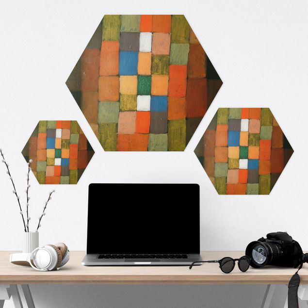 Tableau hexagon Paul Klee - Augmentation statique-dynamique