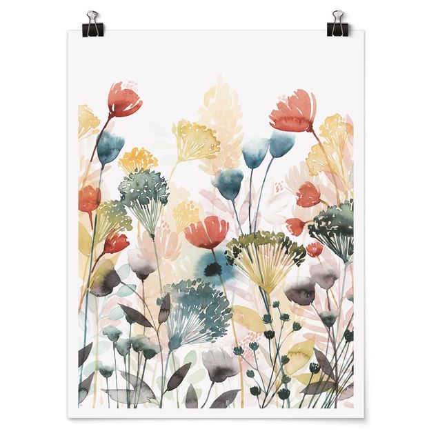 Poster fleurs Fleurs sauvages en été II