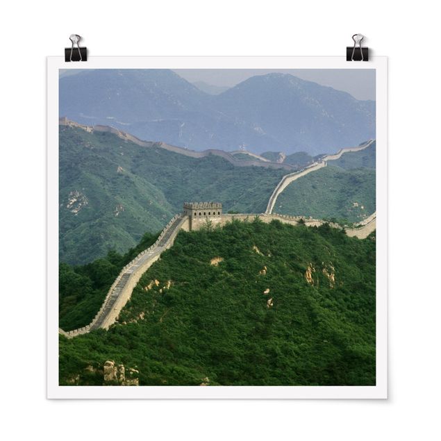 Tableaux montagnes La Grande Muraille de Chine à l'air libre