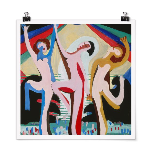 Tableaux modernes Ernst Ludwig Kirchner - Danse des couleurs