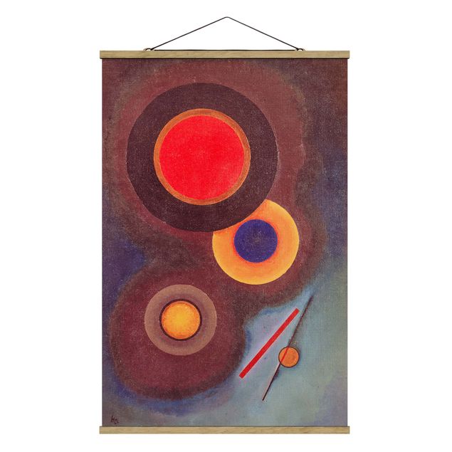 Tableau moderne Wassily Kandinsky - Cercles et lignes