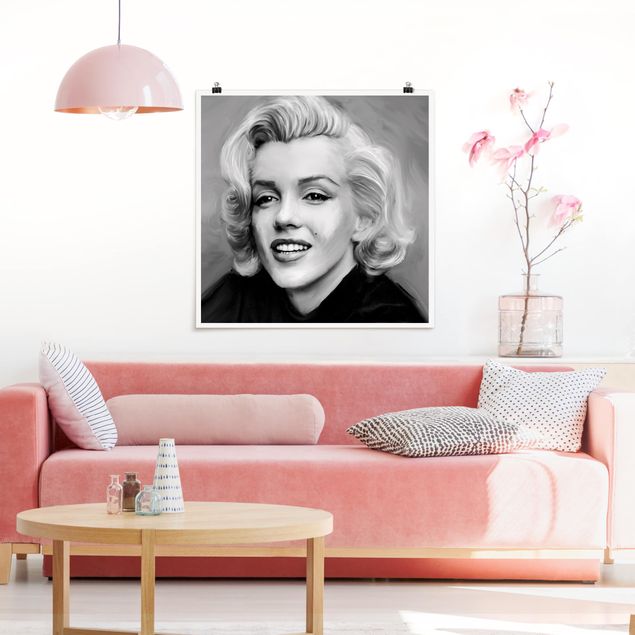 Déco mur cuisine Marilyn en privé