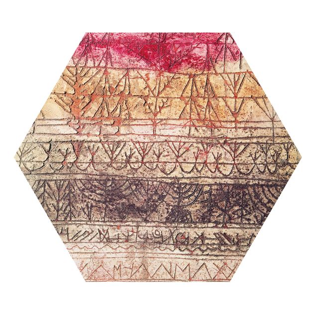 Tableaux reproductions Paul Klee - Jeune forêt