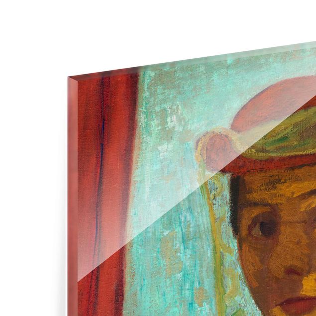 Paula Becker tableaux Paula Modersohn-Becker - Autoportrait avec un chapeau et une voilette