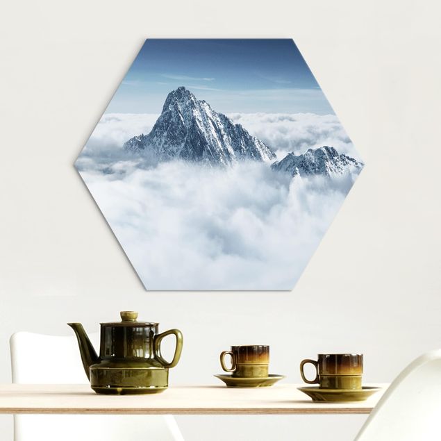 Tableaux paysage Les Alpes au-dessus des nuages