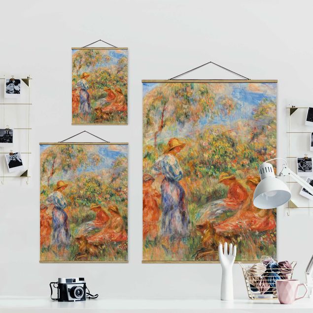 Tableaux reproduction Auguste Renoir - Trois femmes et enfant dans un paysage