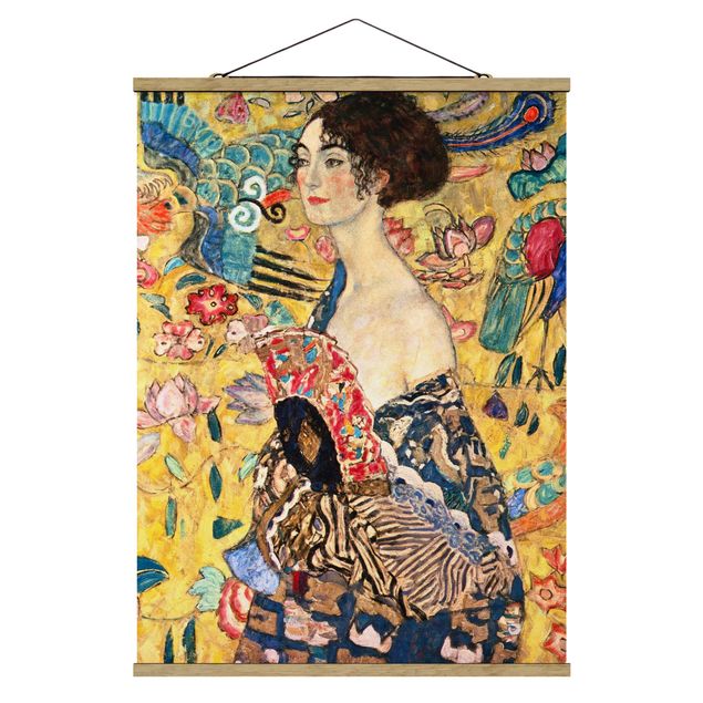 Tableaux modernes Gustav Klimt - Dame à l'éventail