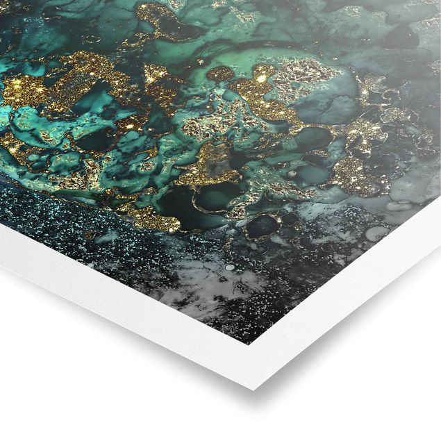 Tableaux moderne Iles de la Mer Dorée Abstraites