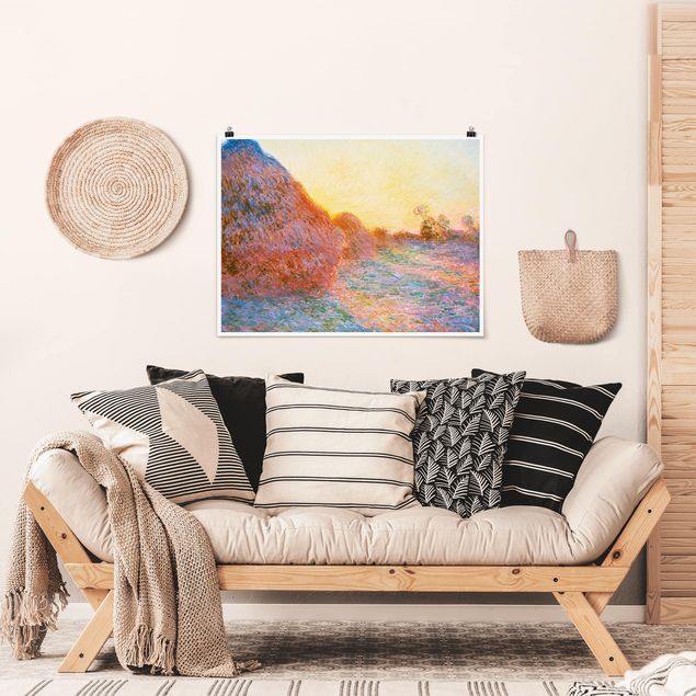 Tableau impressionniste Claude Monet - Botte de foin au soleil