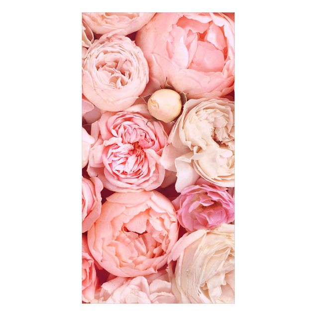 Revêtement mural de douche - Roses Rosé Coral Shabby