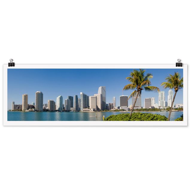 Tableau ville du monde Miami Beach Skyline