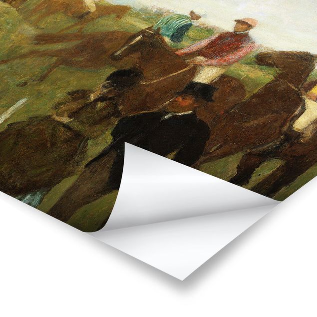 Tableaux reproduction Edgar Degas - Jockeys sur la piste de course