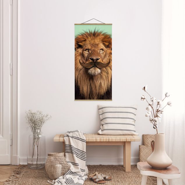 Tableau lion Lion avec Barbe