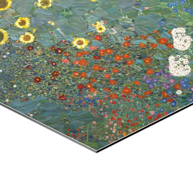 Tableaux verts Gustav Klimt - Tournesols de jardin