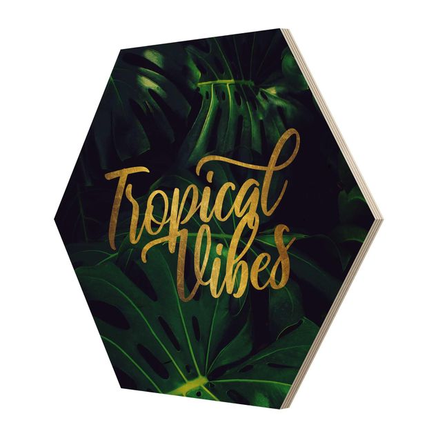 Hexagone en bois - Jungle - Tropical Vibes