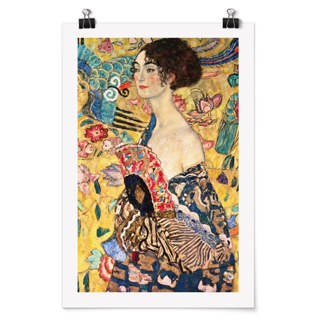 Tableau moderne Gustav Klimt - Dame à l'éventail