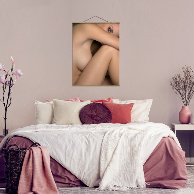 Tableau portrait Photo latérale de femme nue
