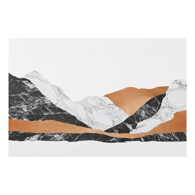 Fonds de hotte - Landscape In Marble And Copper - Format paysage 3:2