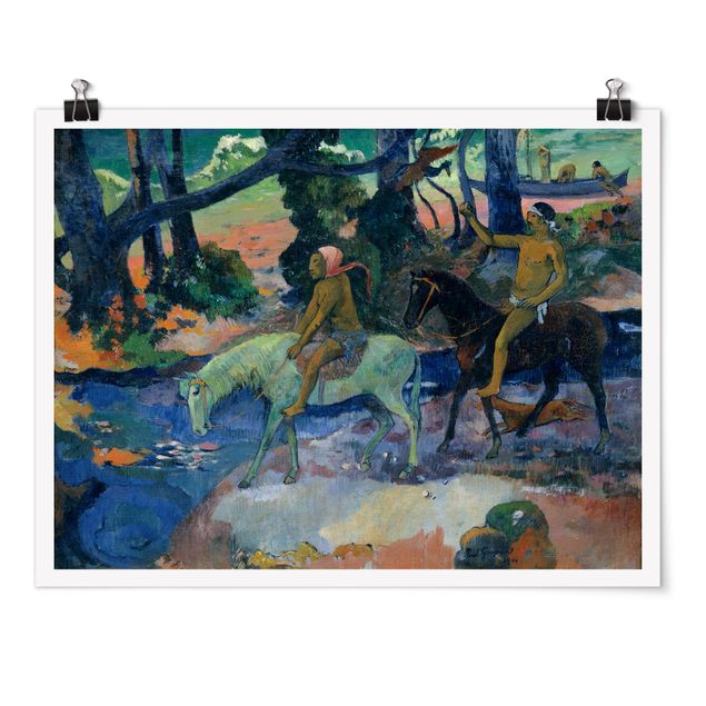 Tableaux moderne Paul Gauguin - L'évasion, le gué