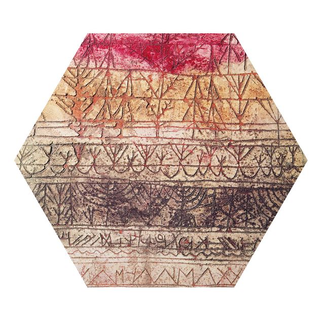 Tableaux reproductions Paul Klee - Jeune forêt