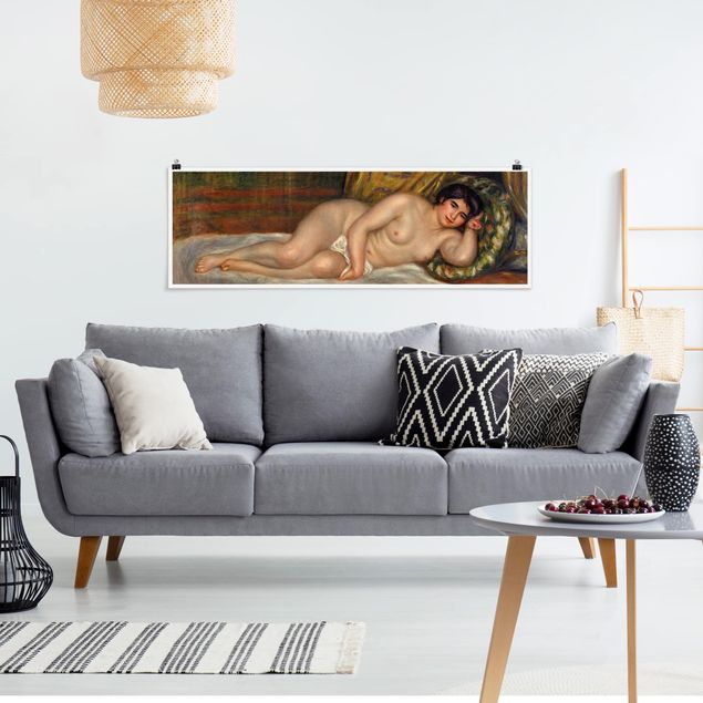 Toile impressionniste Auguste Renoir - Nu féminin allongé (Gabrielle)