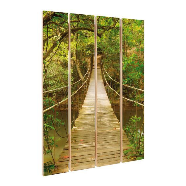 Tableaux en bois Jungle Bridge
