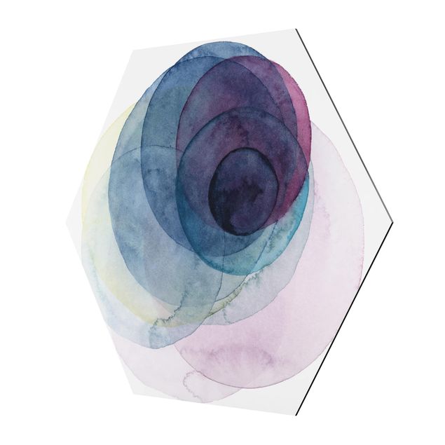 Tableau hexagon Big Bang - Violet