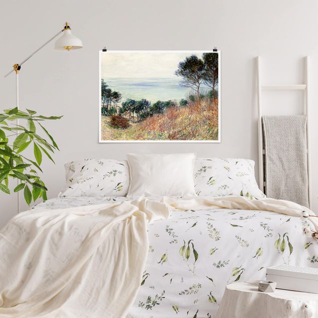 Toile impressionniste Claude Monet - La côte de Varengeville