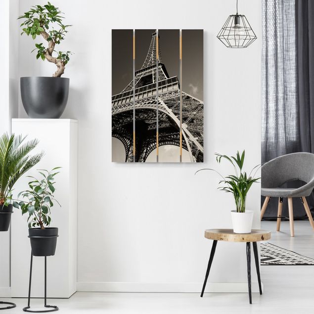 Tableaux en bois Tour Eiffel à Paris