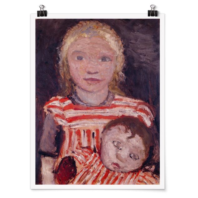 Tableaux modernes Paula Modersohn-Becker - Fille avec une poupée