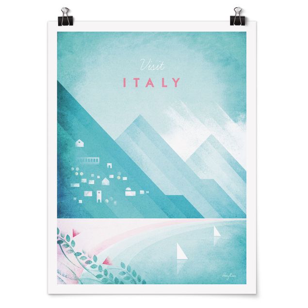 Tableau Italie Poster de voyage - Italie