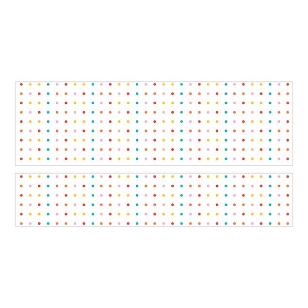 Papier adhésif pour meuble IKEA - Malm lit 140x200cm - No.UL748 Little Dots