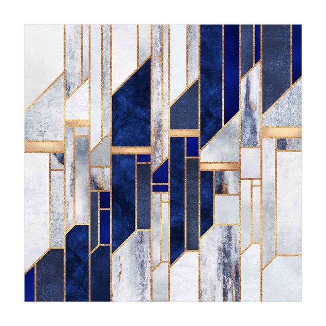 tapis abstraits Formes Géométriques avec Or
