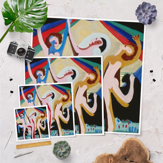 Tableaux Ernst Ludwig Kirchner - Danse des couleurs
