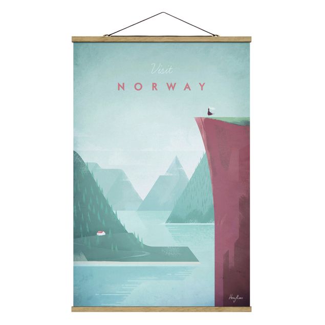 Tableau nature Poster de voyage - Norvège