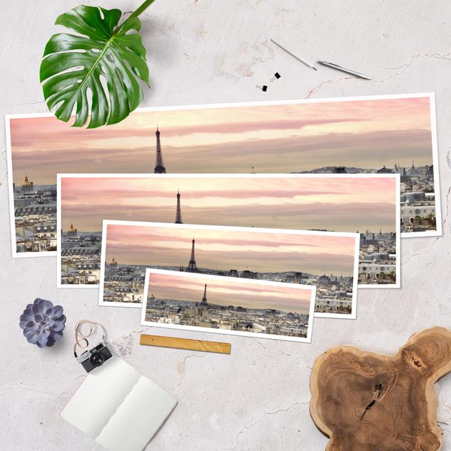 Poster panoramique architecture & skyline - Paris Up Close