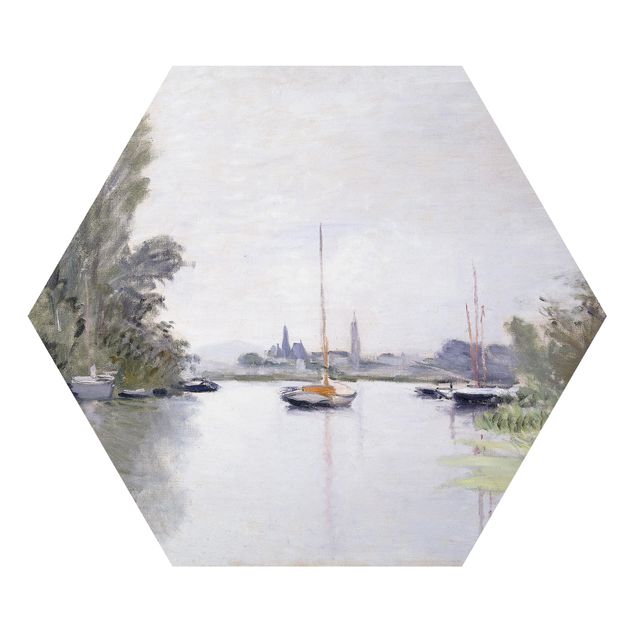 Tableaux modernes Claude Monet - Argenteuil vue du petit bras de la Seine