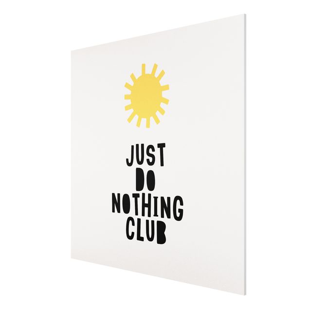 Tableau citations Do Nothing Club Jaune