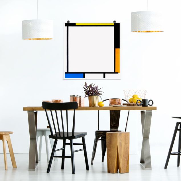 Déco murale cuisine Piet Mondrian - Composition II