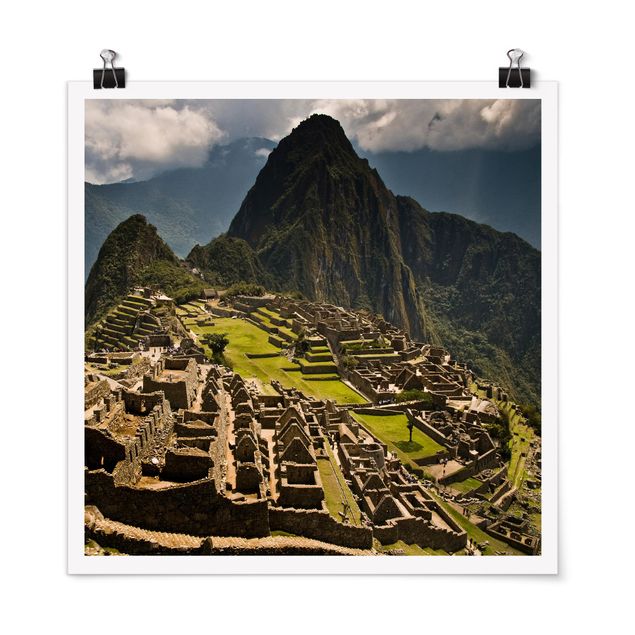 Tableau montagnes Machu Picchu