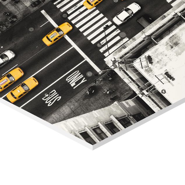 Tableau hexagon Taxis de la ville de New York