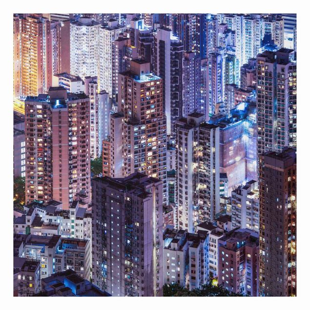 Tableaux Asie Mer de lumières de Hong Kong