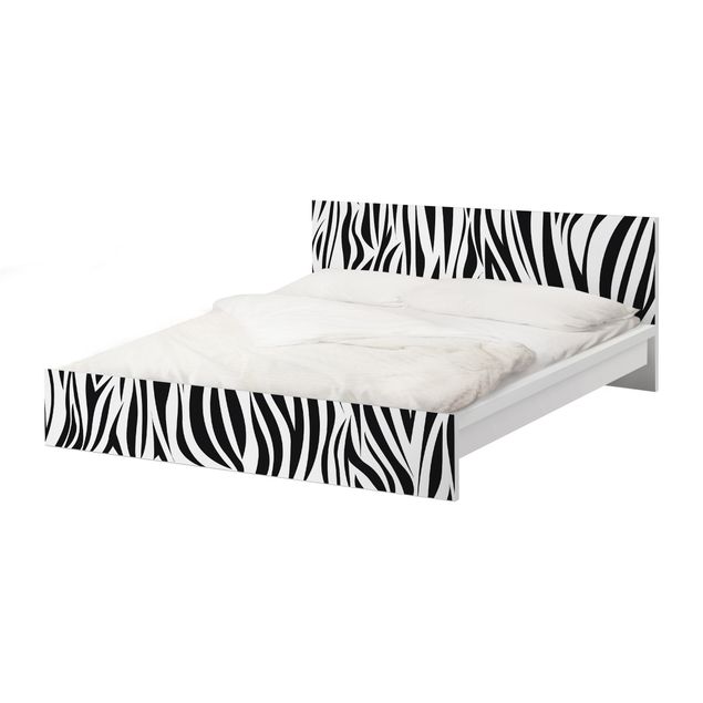 Papier adhésif pour meuble IKEA - Malm lit 140x200cm - Zebra Pattern