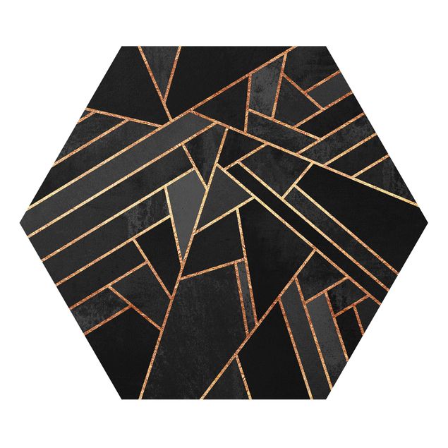 Tableau noir Triangles Noirs Or