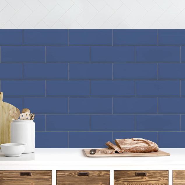 Déco murale cuisine Carreaux de Céramique Bleu Foncé