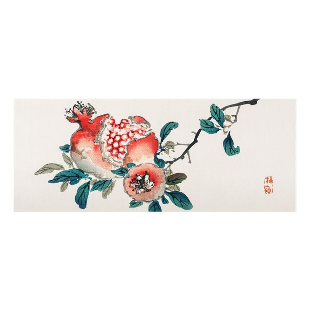 Fond de hotte - Asian Vintage Drawing Pomegranate