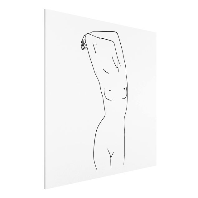 Décoration artistique Line Art Nude Noir Et Blanc