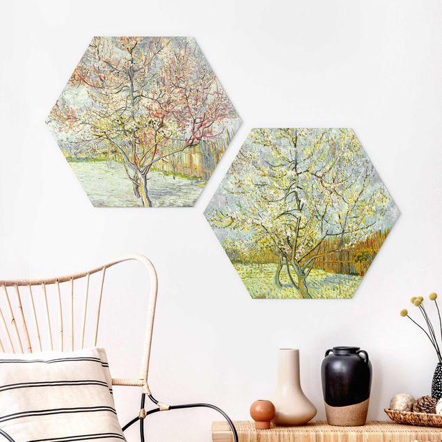 Hexagone en forex - Vincent Van Gogh - Peach Blossom In The Garden