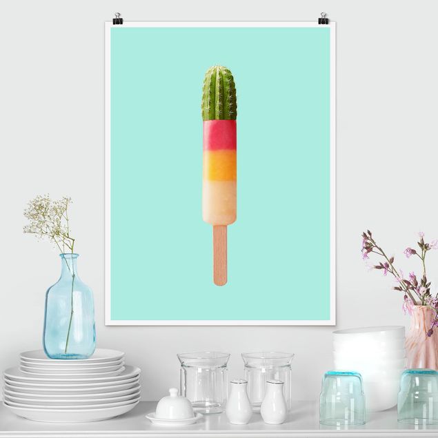 Décorations cuisine Popsicle avec cactus