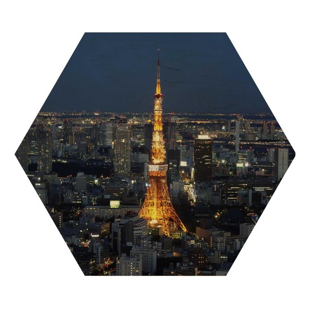 Hexagone en bois - Tokyo Tower